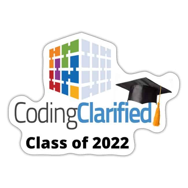 Coding Clarified Class of 2022 Graduate Sticker