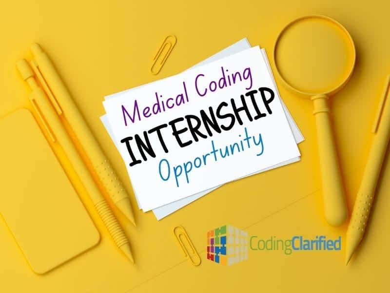 Coding Clarified Medical Coding Internships Graphic