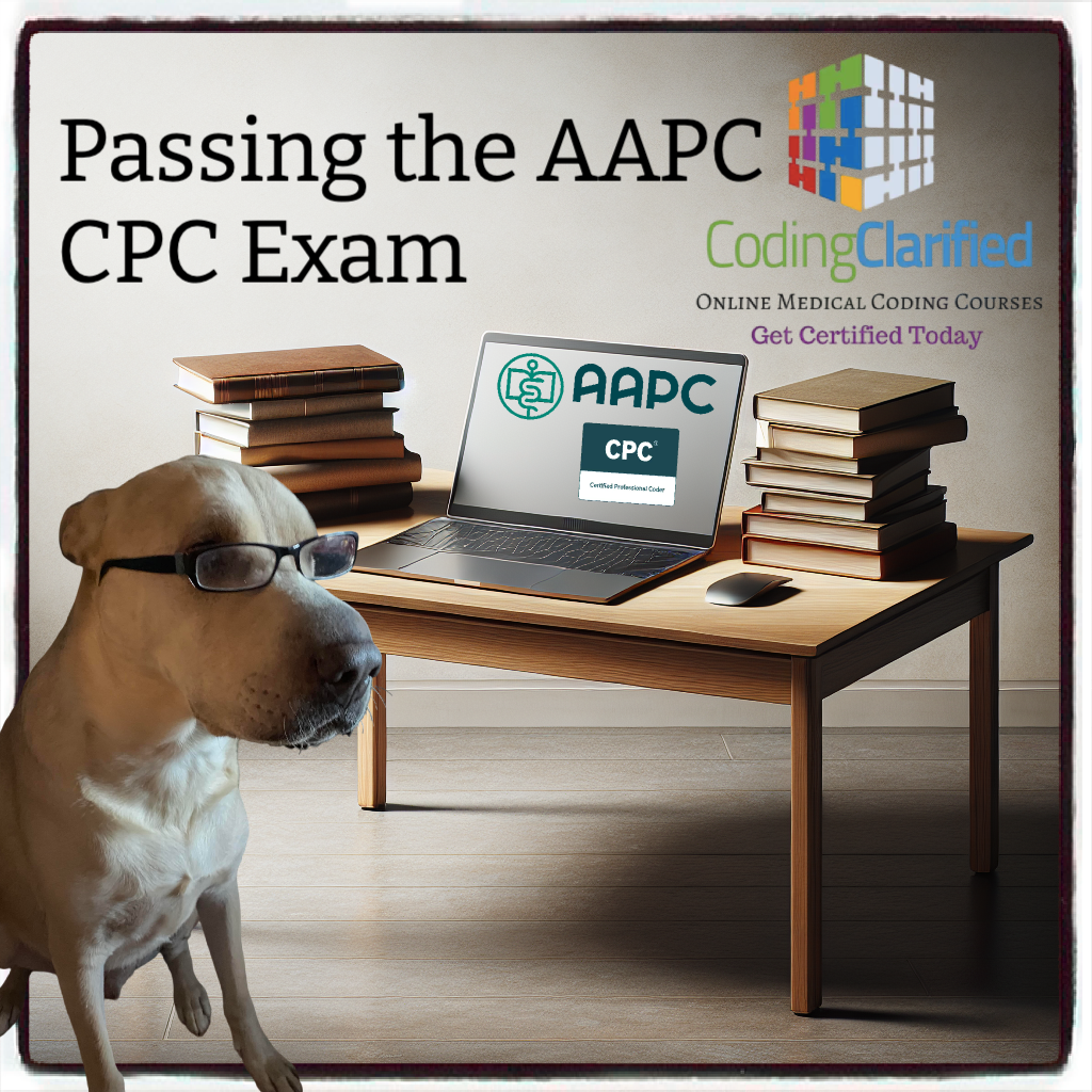 how to pass the AAPC cpc exam graphic with doc and AAPC logo