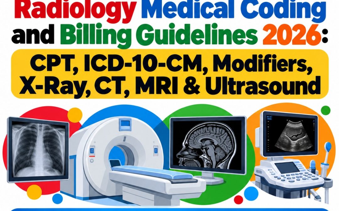 Radiology Medical Coding and Billing Guidelines 2026: CPT, ICD-10-CM, Modifiers, X-Ray, CT, MRI & Ultrasound