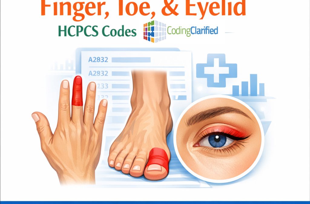 Anatomical Modifiers Guide: Finger, Toe, & Eyelid HCPCS Codes (2026 Update)