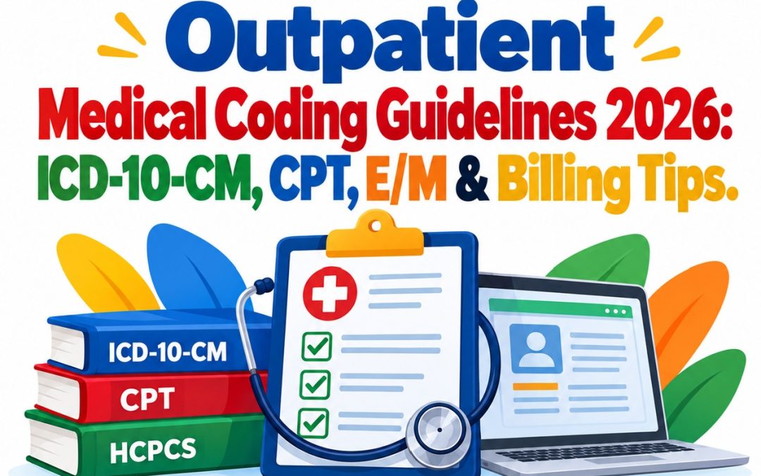 Outpatient Medical Coding Guidelines 2026: ICD-10-CM, CPT, E/M & Billing Tips