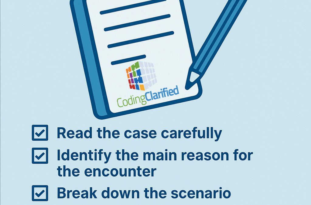 How to Approach a Long Medical Coding Exam Scenario