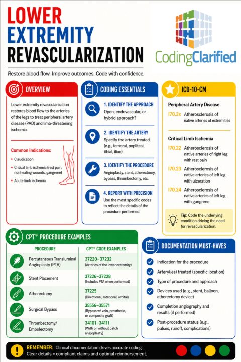 Coding Lower Extremity Revascularization | Coding Clarified