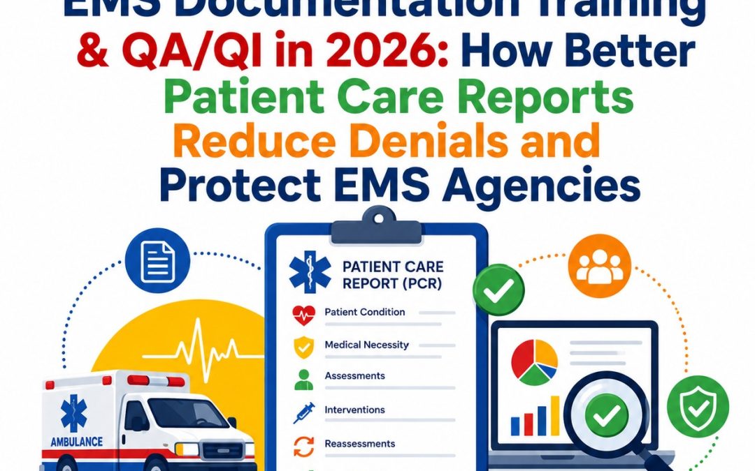 EMS Documentation Training & QA/QI in 2026: How Better Patient Care Reports Reduce Denials and Protect EMS Agencies