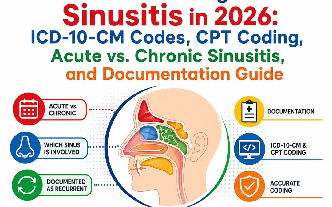 Medical Coding for Sinusitis in 2026: ICD-10-CM Codes, CPT Coding, Acute vs. Chronic Sinusitis, and Documentation Guide