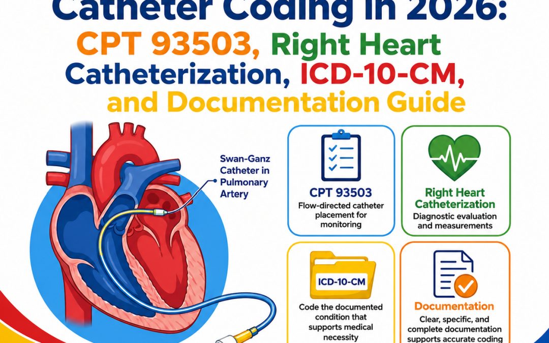 Swan-Ganz Catheter Coding in 2026: CPT 93503, Right Heart Catheterization, ICD-10-CM, and Documentation Guide