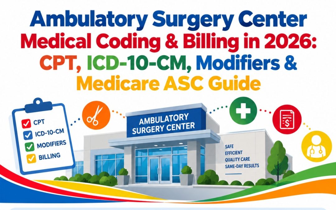 Ambulatory Surgery Center Medical Coding & Billing in 2026: CPT, ICD-10-CM, Modifiers & Medicare ASC Guide