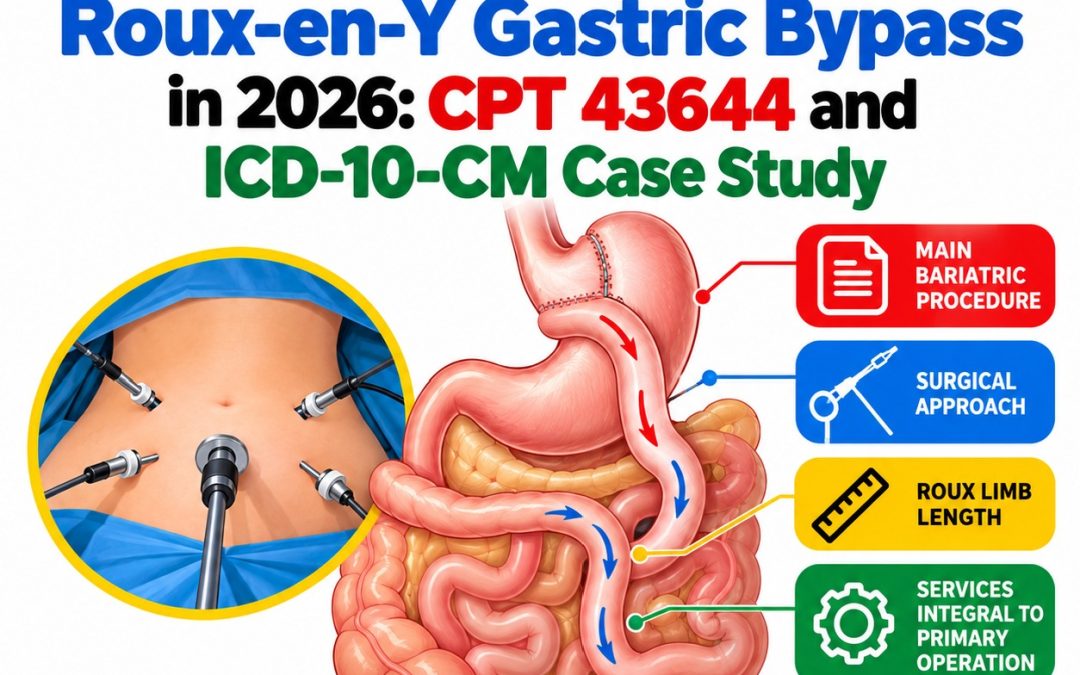 How to Code Laparoscopic Roux-en-Y Gastric Bypass in 2026: CPT 43644 and ICD-10-CM Case Study