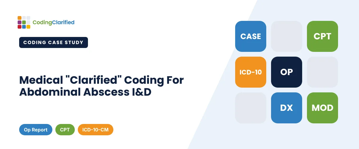 Medical "Clarified" Coding For Abdominal Abscess I&D | Coding Clarified
