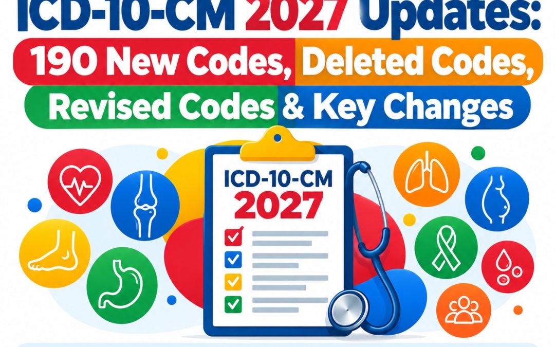 ICD-10-CM 2027 Updates: 190 New Codes, Deleted Codes, Revised Codes & Key Changes