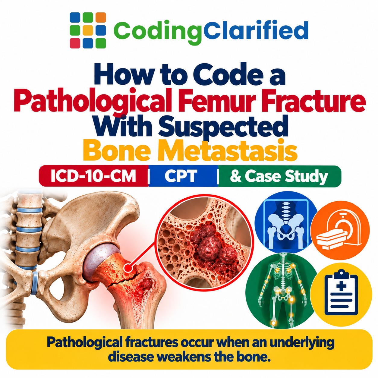How to Code a Pathological Femur Fracture With Suspected Bone Metastasis in 2026: ICD-10-CM, CPT & Case Study blog graph