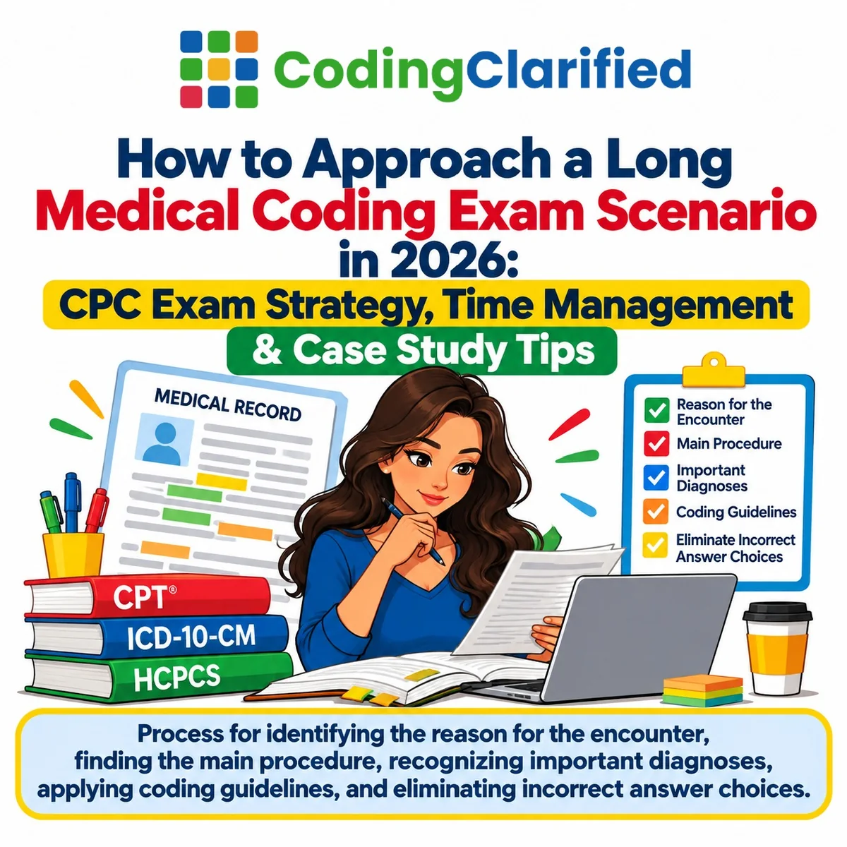 How to Approach a Long Medical Coding Exam Scenario in 2026 | Coding Clarified