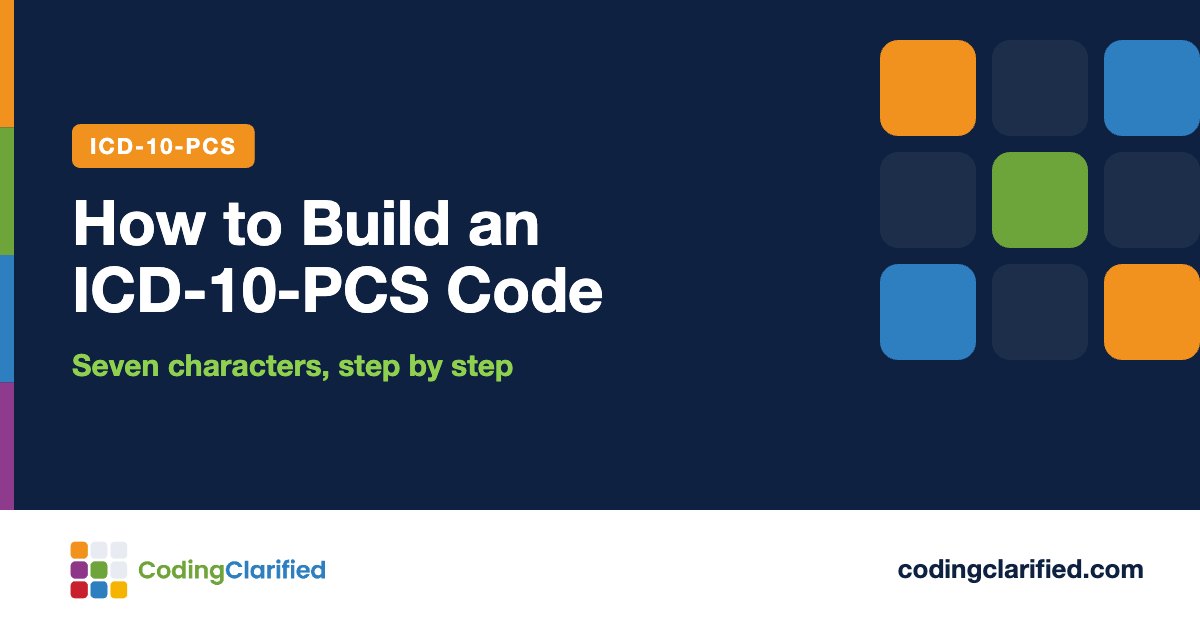 How to Build an ICD-10-PCS Code: Seven characters, step by step | Coding Clarified
