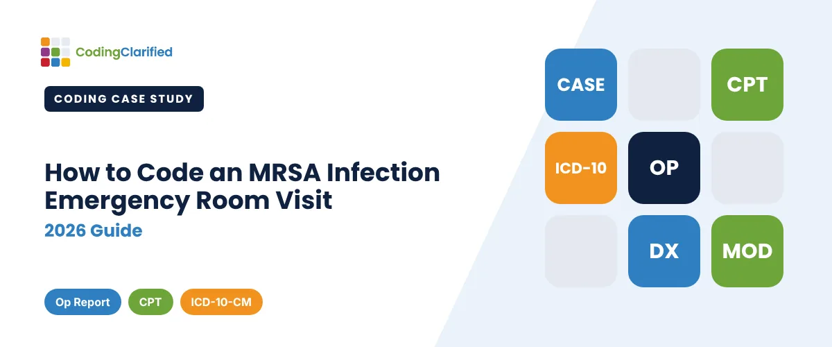 How to Code an MRSA Infection Emergency Room Visit (2026 Guide) | Coding Clarified