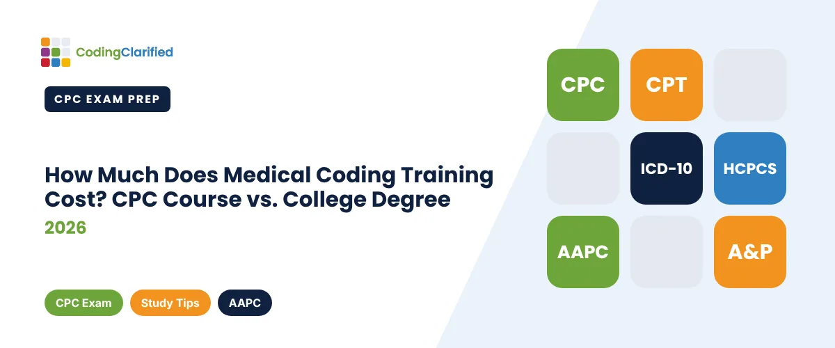 How Much Does Medical Coding Training Cost? CPC Course vs. College Degree (2026) | Coding Clarified