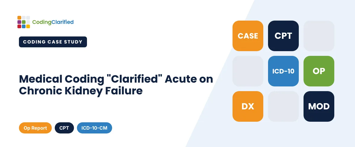 Medical Coding "Clarified" Acute on Chronic Kidney Failure | Coding Clarified