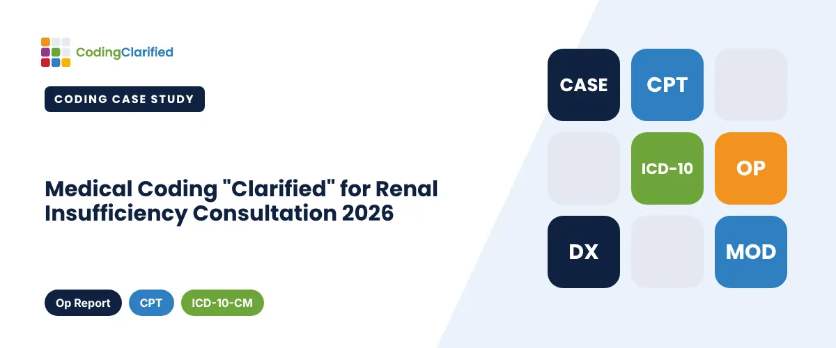 Medical Coding "Clarified" for Renal Insufficiency Consultation 2026 | Coding Clarified