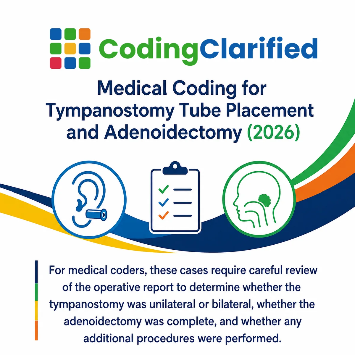 Medical Coding for Tympanostomy Tube Placement and Adenoidectomy in 2026: CPT®, ICD-10-CM & HCPCS Coding Guide026 | Coding Clarified