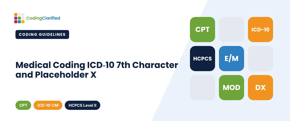 Medical Coding ICD-10 7th Character and Placeholder X | Coding Clarified