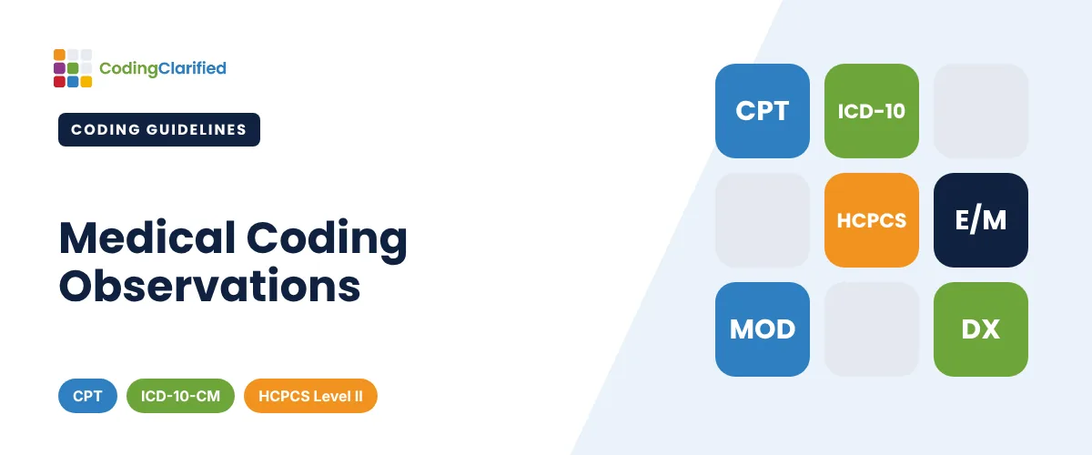 Medical Coding Observations | Coding Clarified