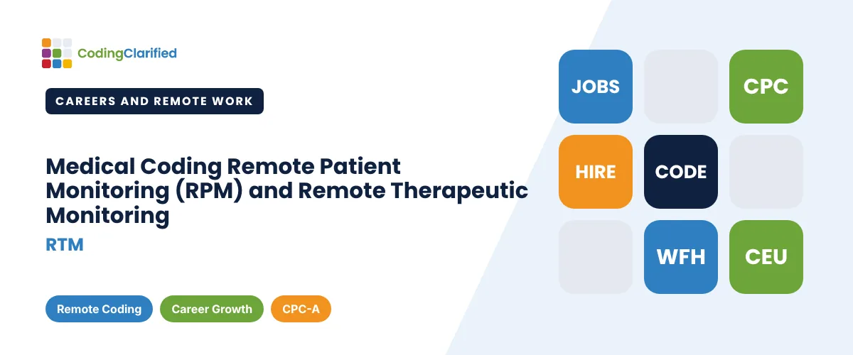 Medical Coding Remote Patient Monitoring (RPM) and Remote Therapeutic Monitoring (RTM) | Coding Clarified
