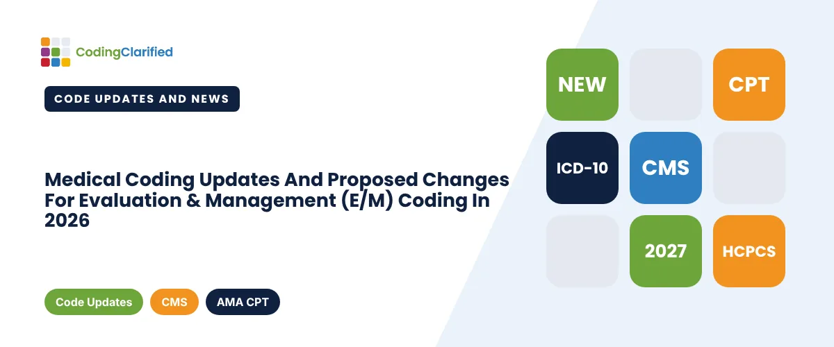 Medical Coding Updates And Proposed Changes For Evaluation & Management (E/M) Coding In 2026 | Coding Clarified
