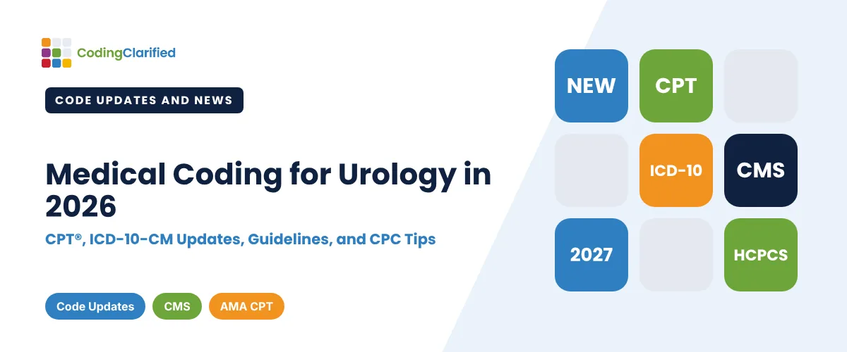 Medical Coding for Urology in 2026: CPT®, ICD-10-CM Updates, Guidelines, and CPC Tips | Coding Clarified