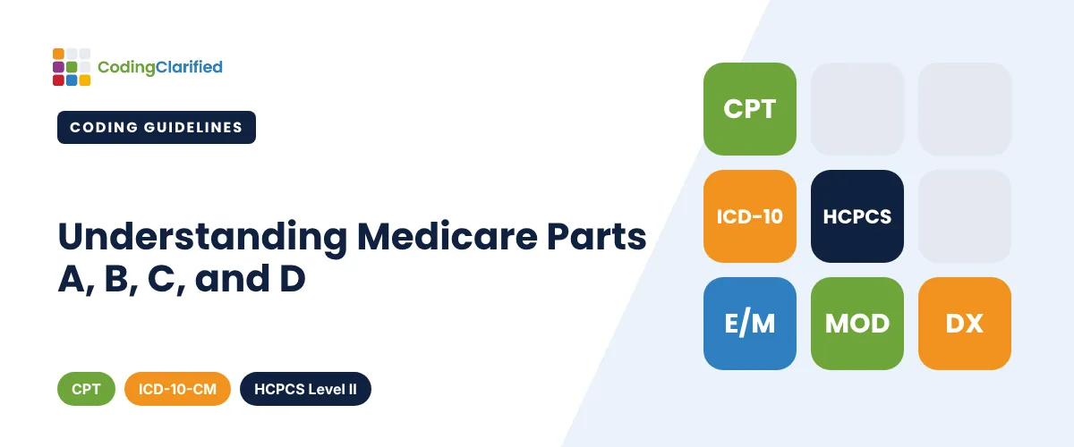 Understanding Medicare Parts A, B, C, and D | Coding Clarified