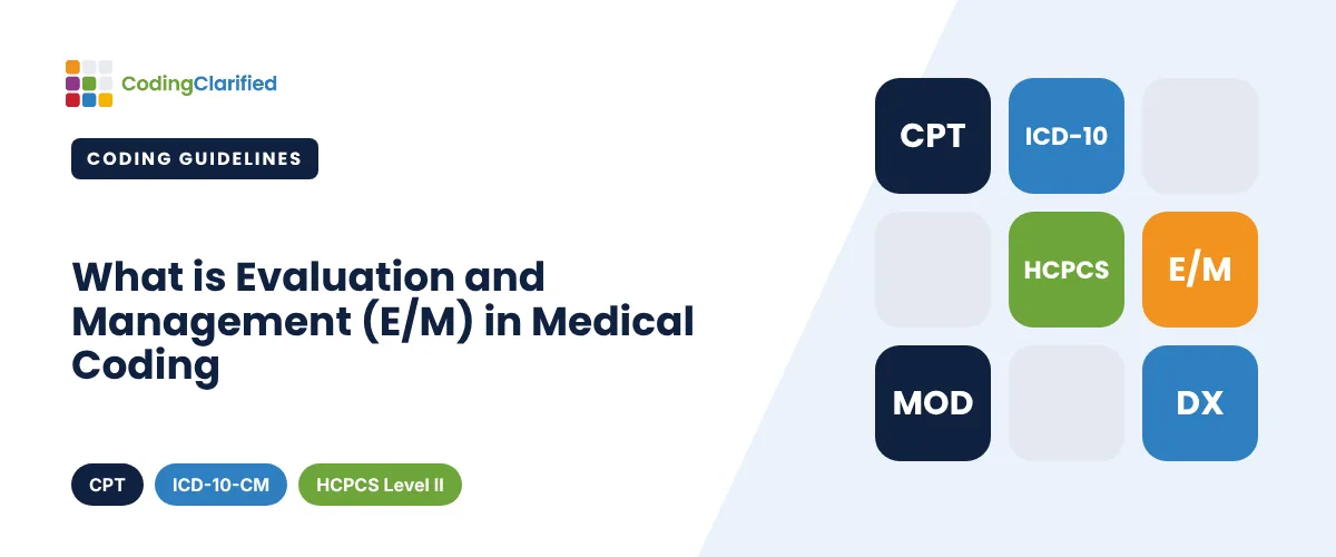 What is Evaluation and Management (E/M) in Medical Coding | Coding Clarified